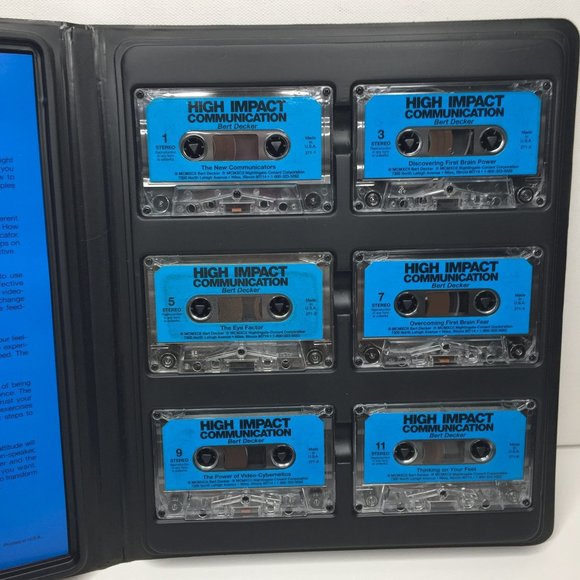 Nightingale Conant High Impact Communication Bert Decker 6 Cassettes Audio Tapes - Picture 3 of 7